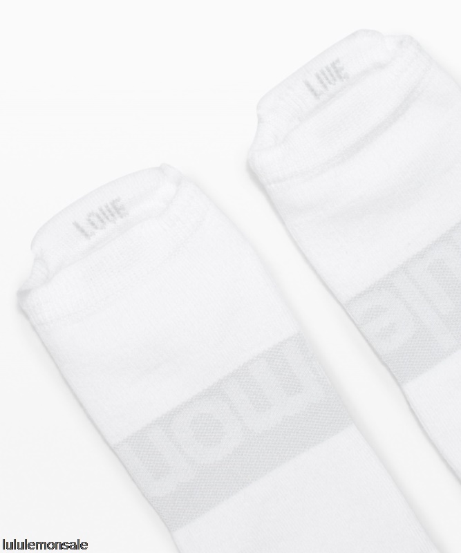 Lululemon Deutschland DELULU928 | Lululemon Deutschland White Daily Stride Niedrige Knöchelsocken 3er Pack